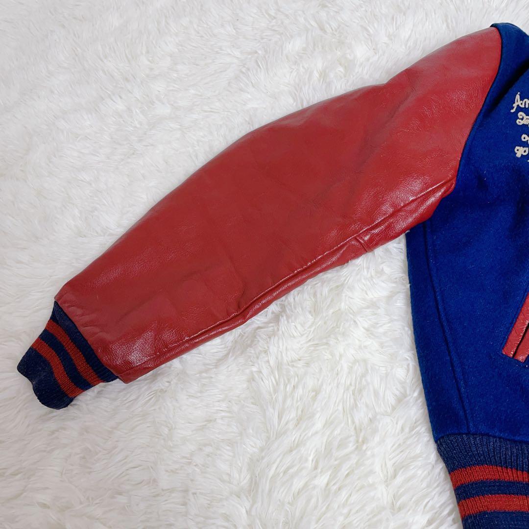 USA製　ヴィンテージ　スタジャン 袖革　golden bear 海外サイズM