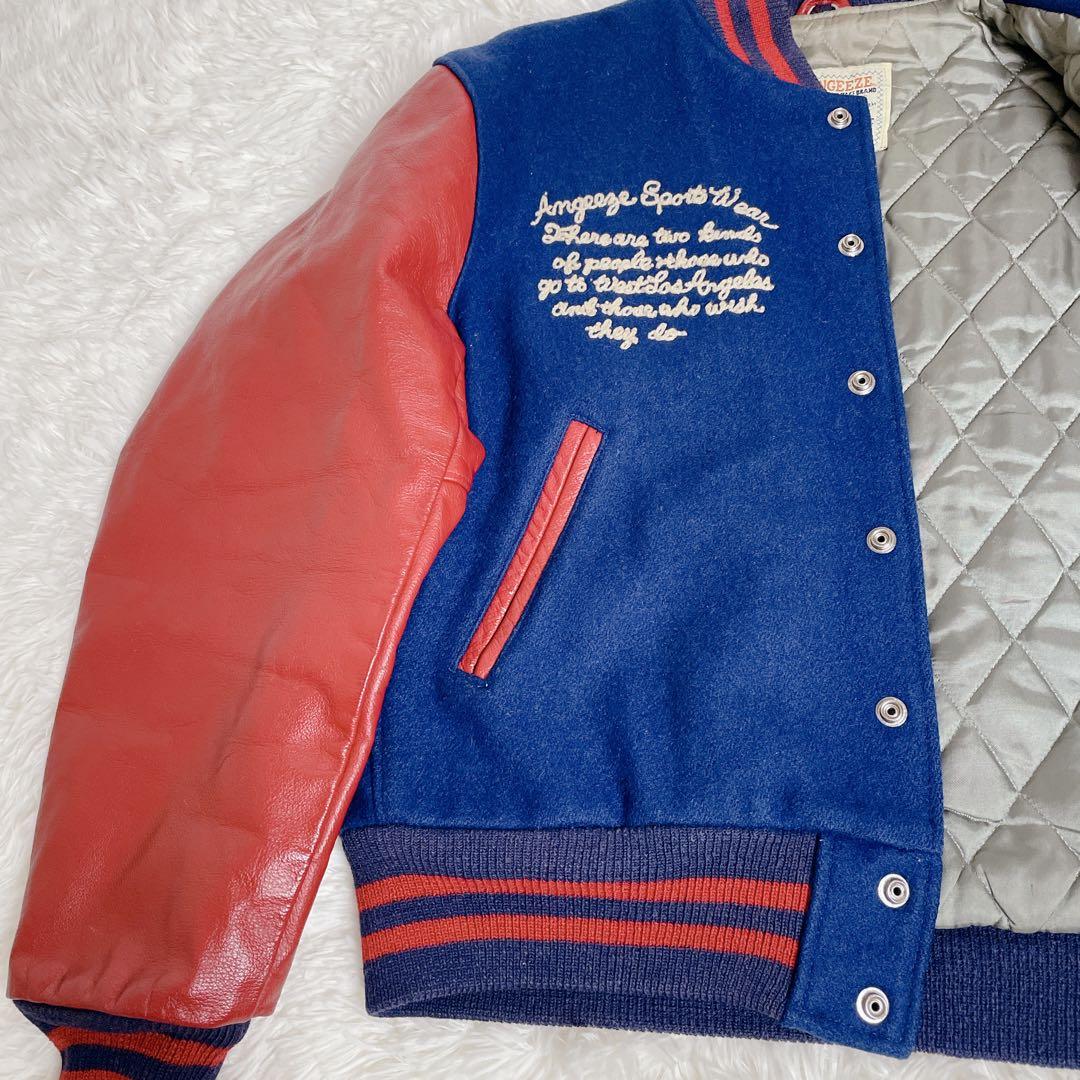 USA製　ヴィンテージ　スタジャン 袖革　golden bear 海外サイズM