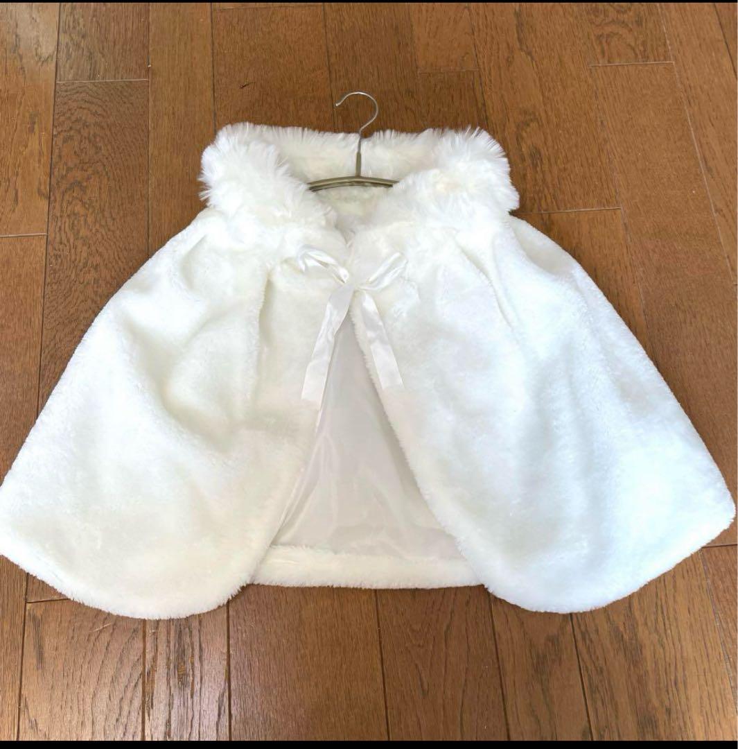 moonさま専用ビビディ ベルドレス 100〜110cm パニエ手袋＋白ケープ