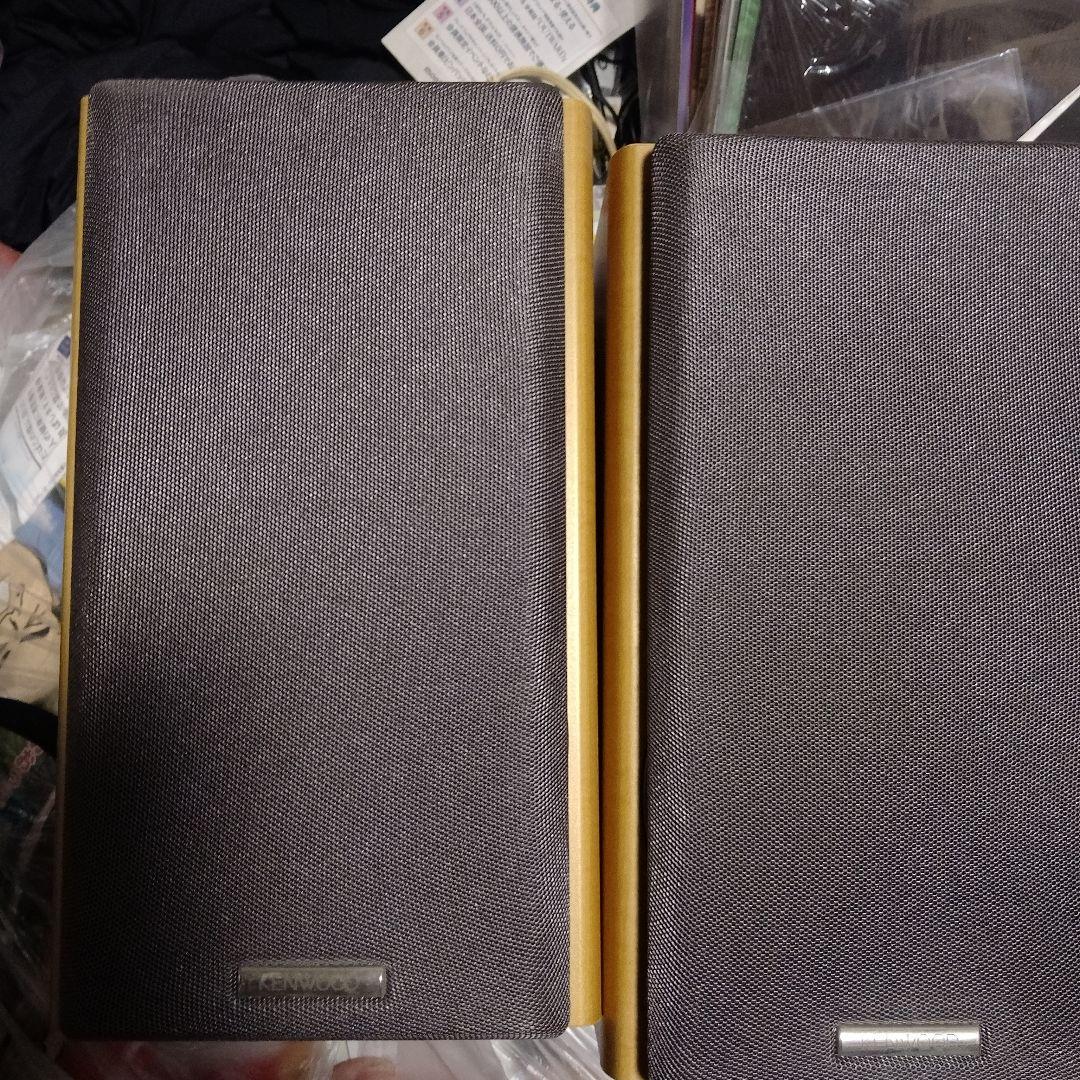 KENWOOD スピーカー グレー・木目調
