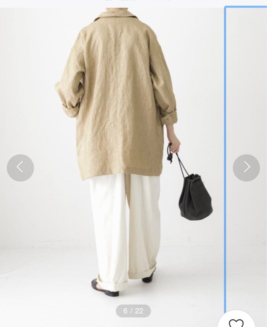 かぐれ/リネンテーラードジャケット