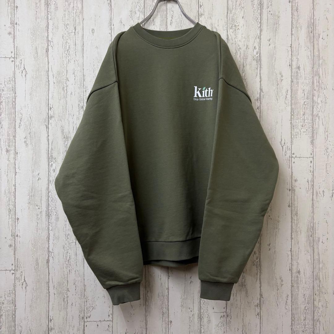 【激レア】KITH キス　スウェット　トレーナー　ゆるだぼ　完売モデル　カーキ