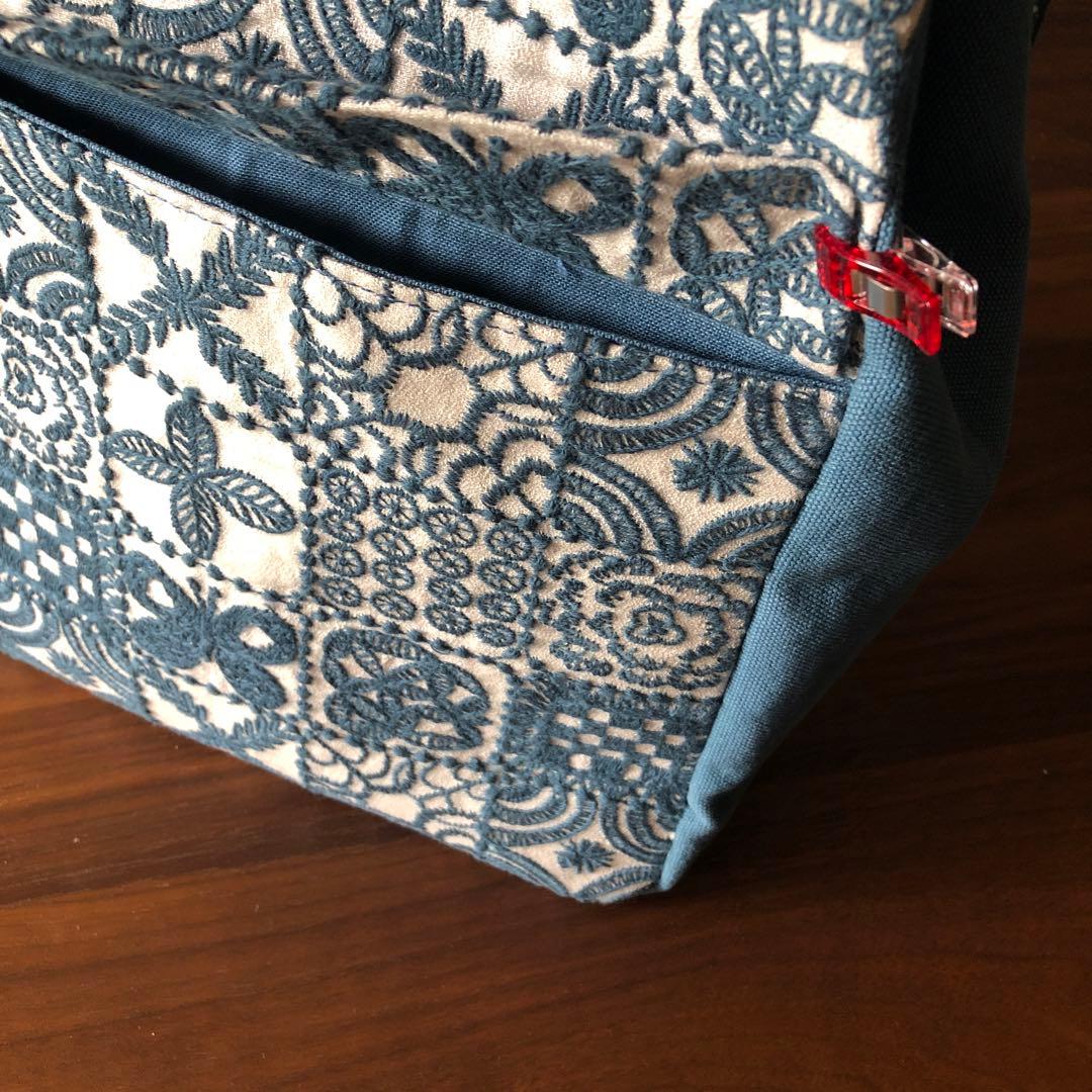 ハンドメイド トートバッグリュック forest tile