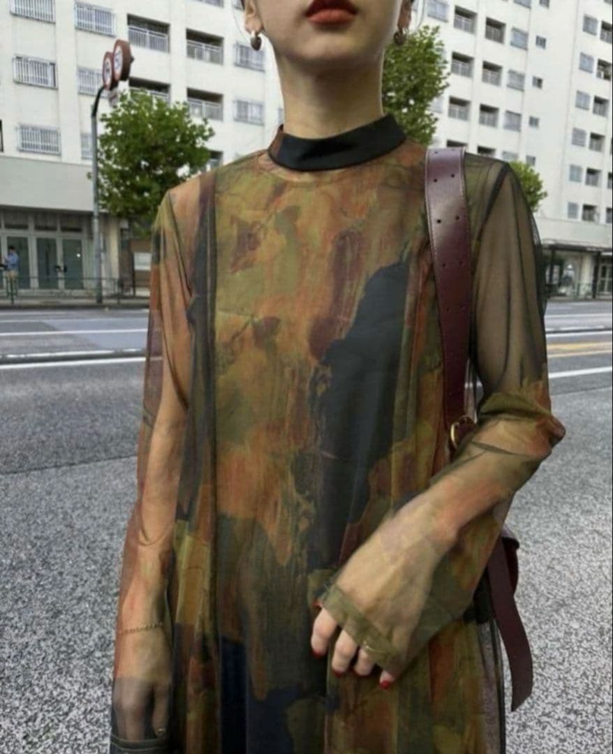 ワンピース AMERI/UND GYPSUM ART DRESS/M