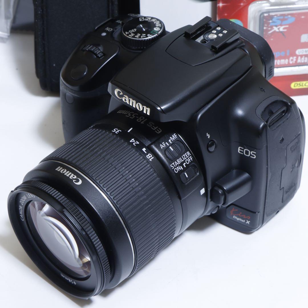★ スマホに送れる一眼レフ★キャノン EOS Kiss XISセット
