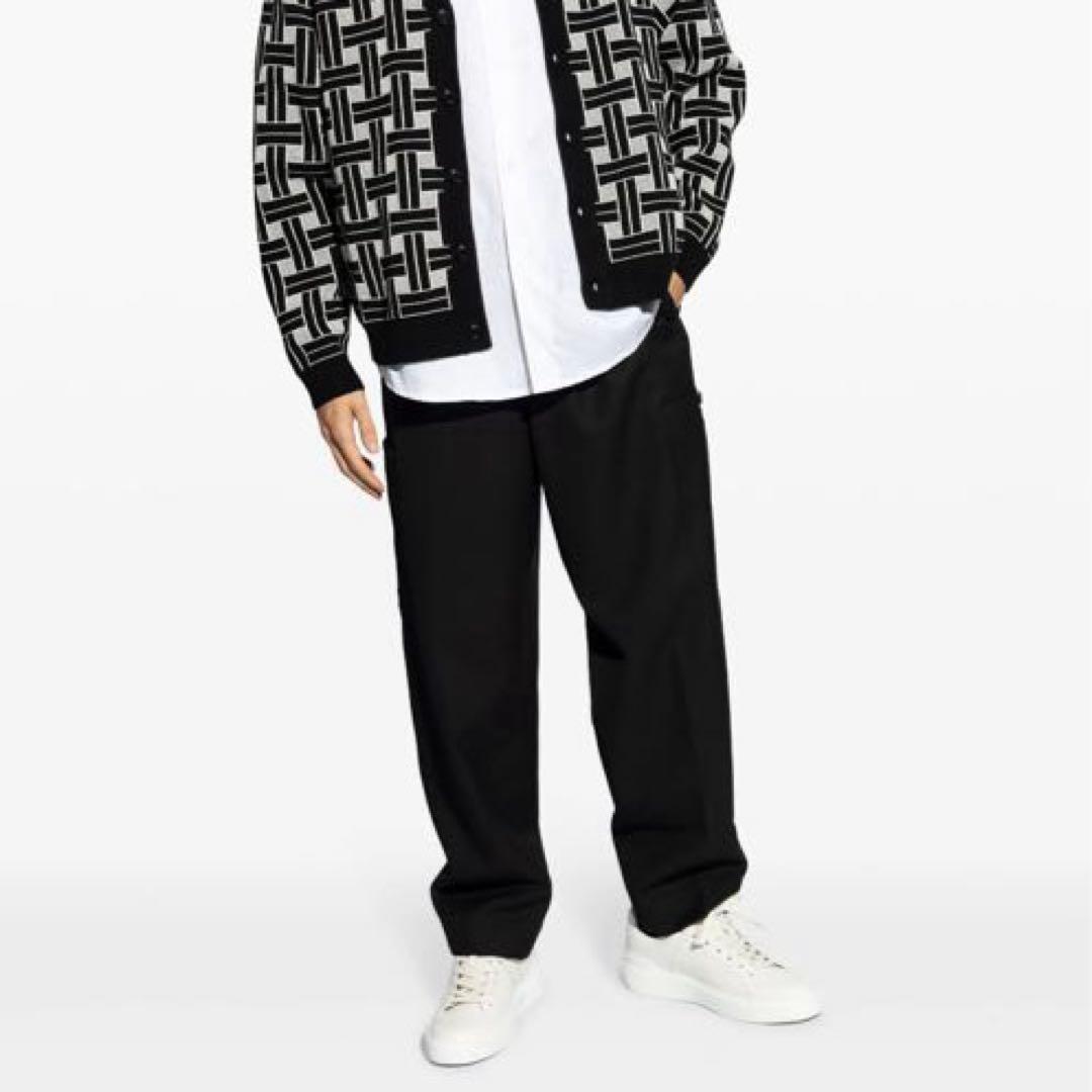 【新品】KENZO ウール　カーゴ　スラックス　ブラック　XS