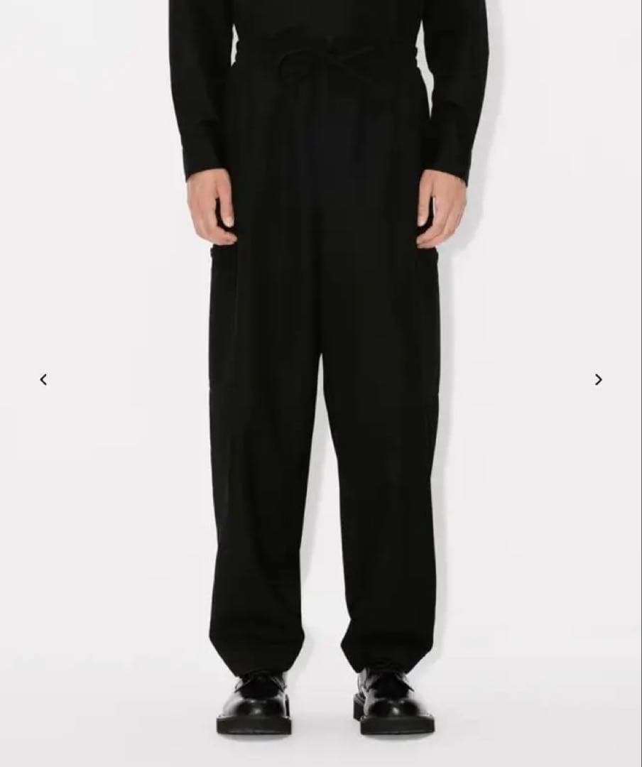 【新品】KENZO ウール　カーゴ　スラックス　ブラック　XS