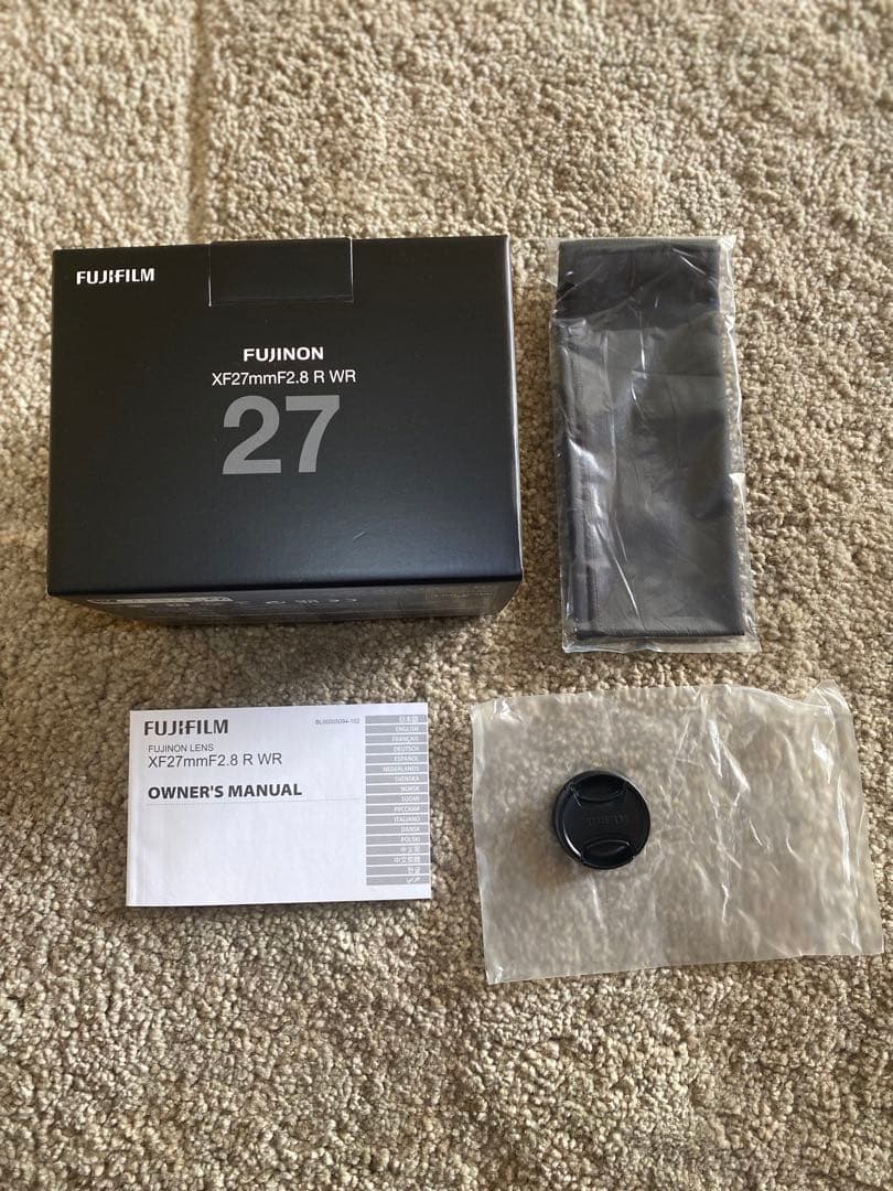 FUJIFILM XF27MMF2.8 R WR kenkoレンズフィルター付