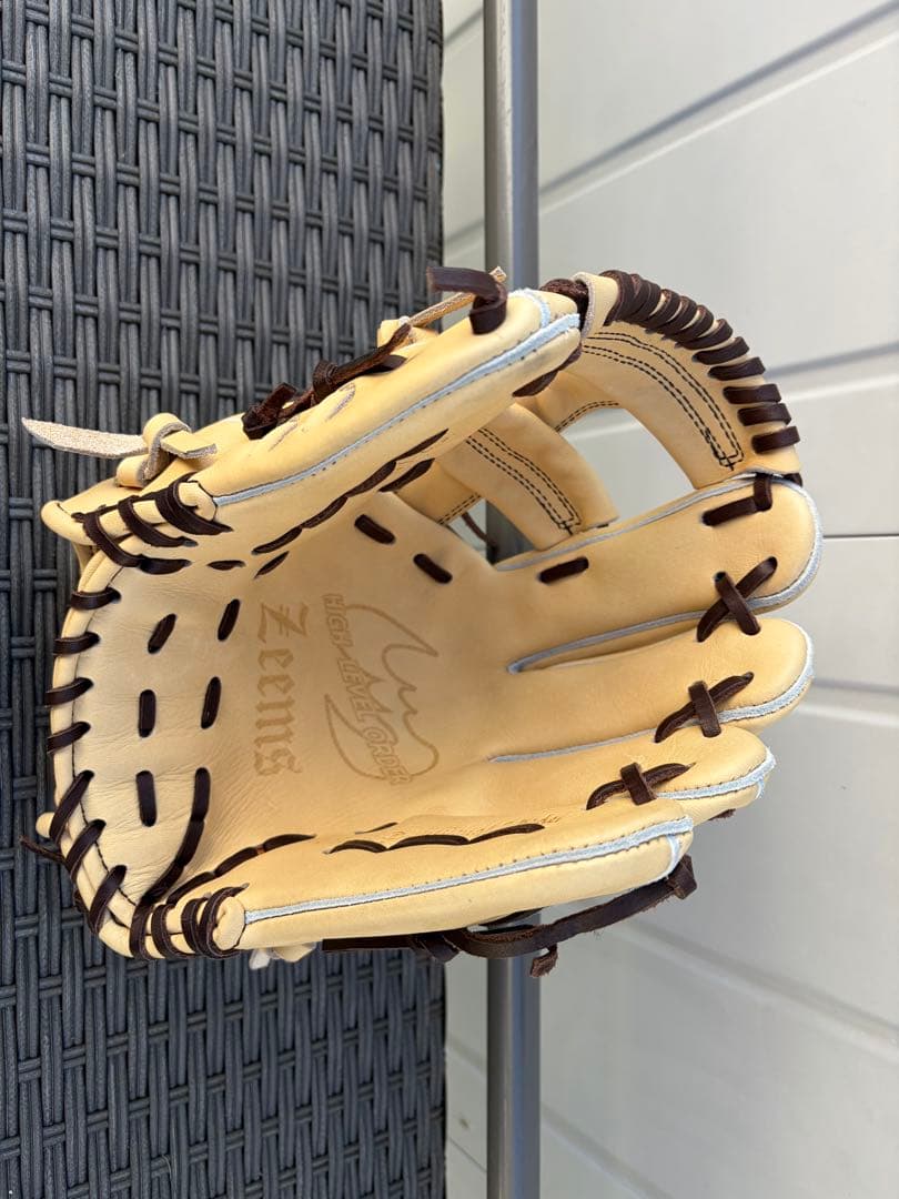 ジームス 軟式 グローブ 内野手用 三方親 メーカー湯もみ型付け済