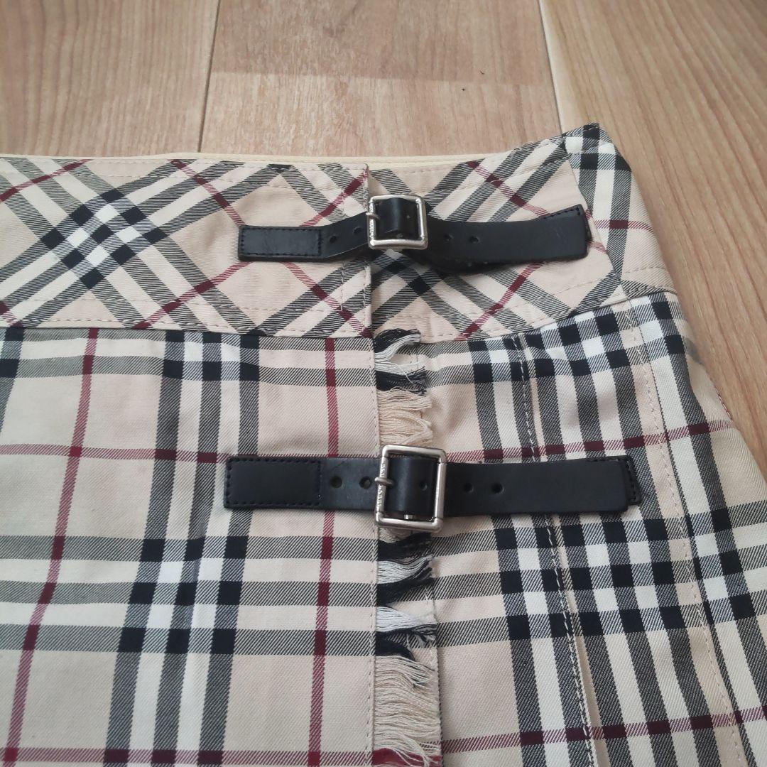 ★BURBERRY BLUE LABELノバチェックプリーツスカート美品★36