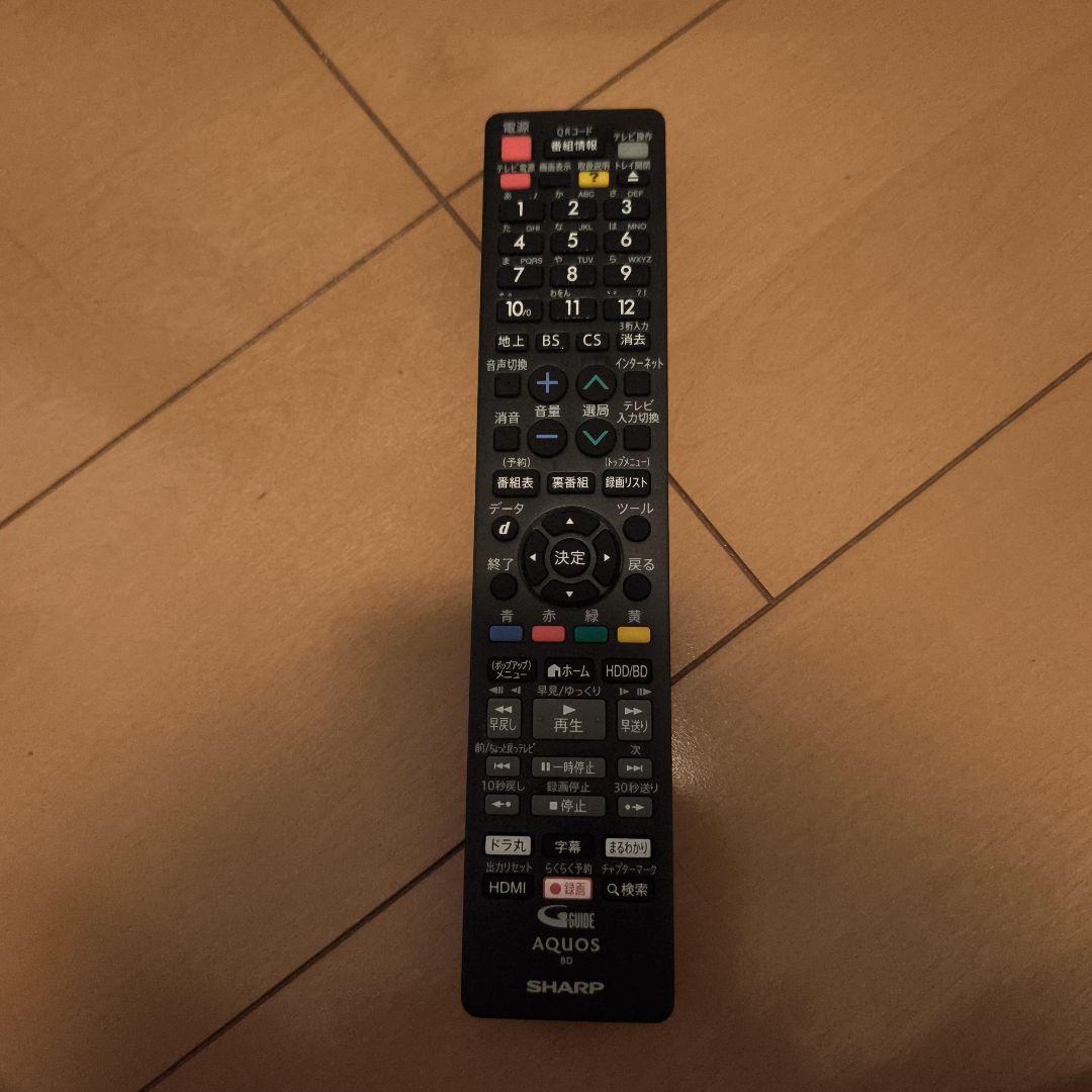 【中古】SHARP AQUOS ブルーレイレコーダ　BD-UT1100　1TB