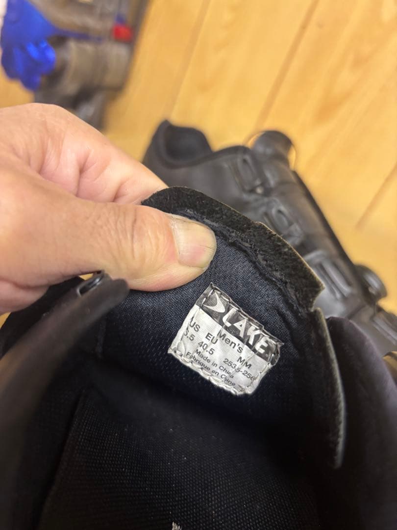 LAKE CX241 ブラック ロードビンディングシューズ　レイク