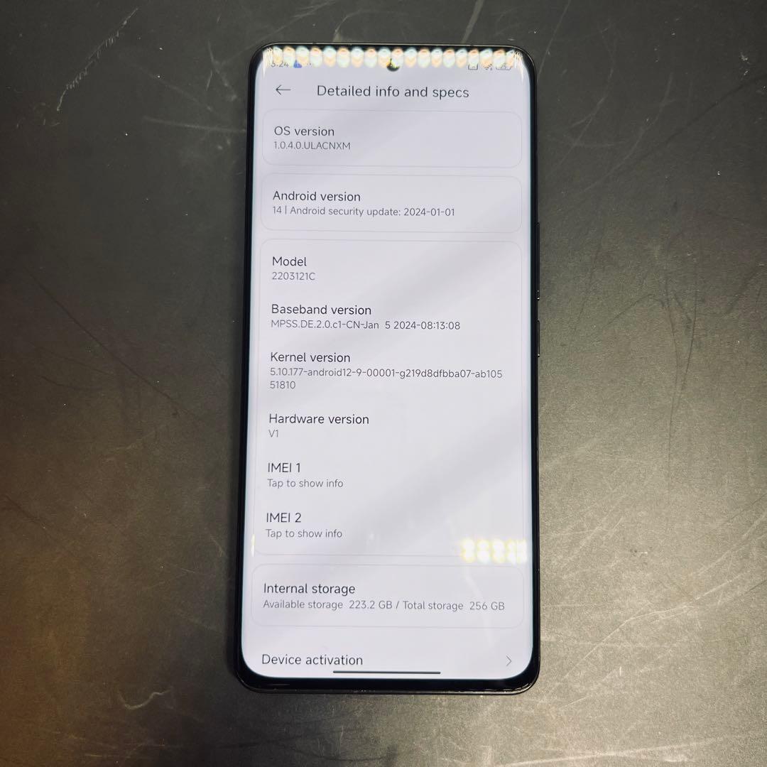 【大陸版】 Xiaomi 12S ultra 本体 動作確認済み