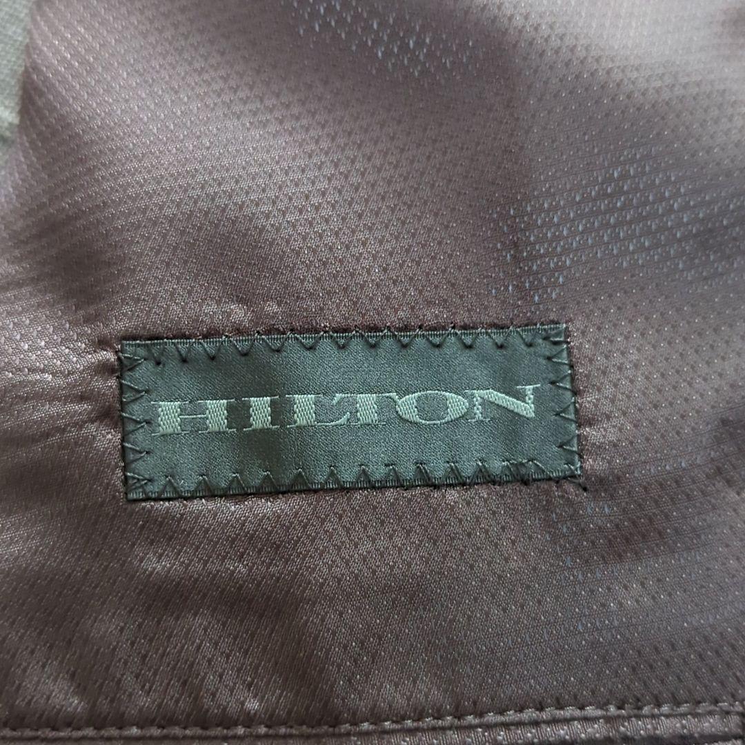 未使用級 L ヒルトン グアベロ スーパー130s グレンチェック セットアップ