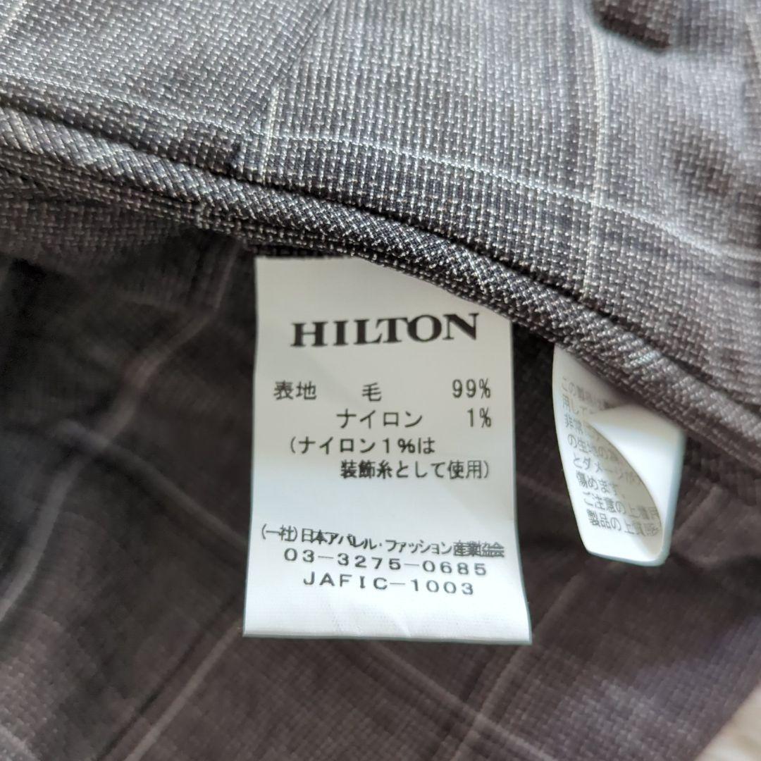 未使用級 L ヒルトン グアベロ スーパー130s グレンチェック セットアップ