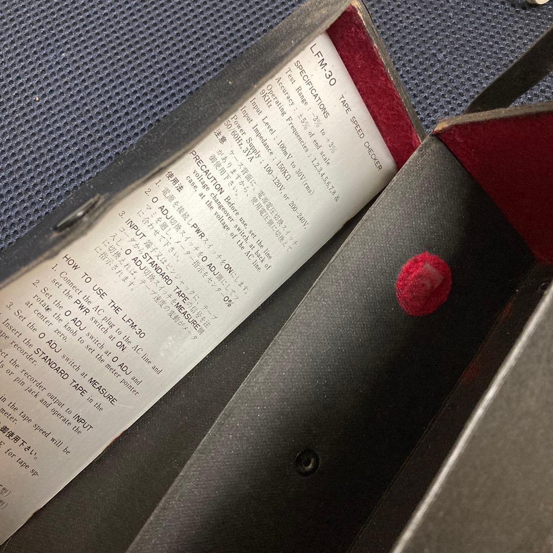 LEADER★LFM-30★TAPESPEED★CHECKER