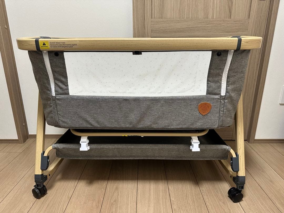 HZDMJベビーベット（持ち運び 折りたたみ)◆高さ６段階調節◆添い寝ベッド
