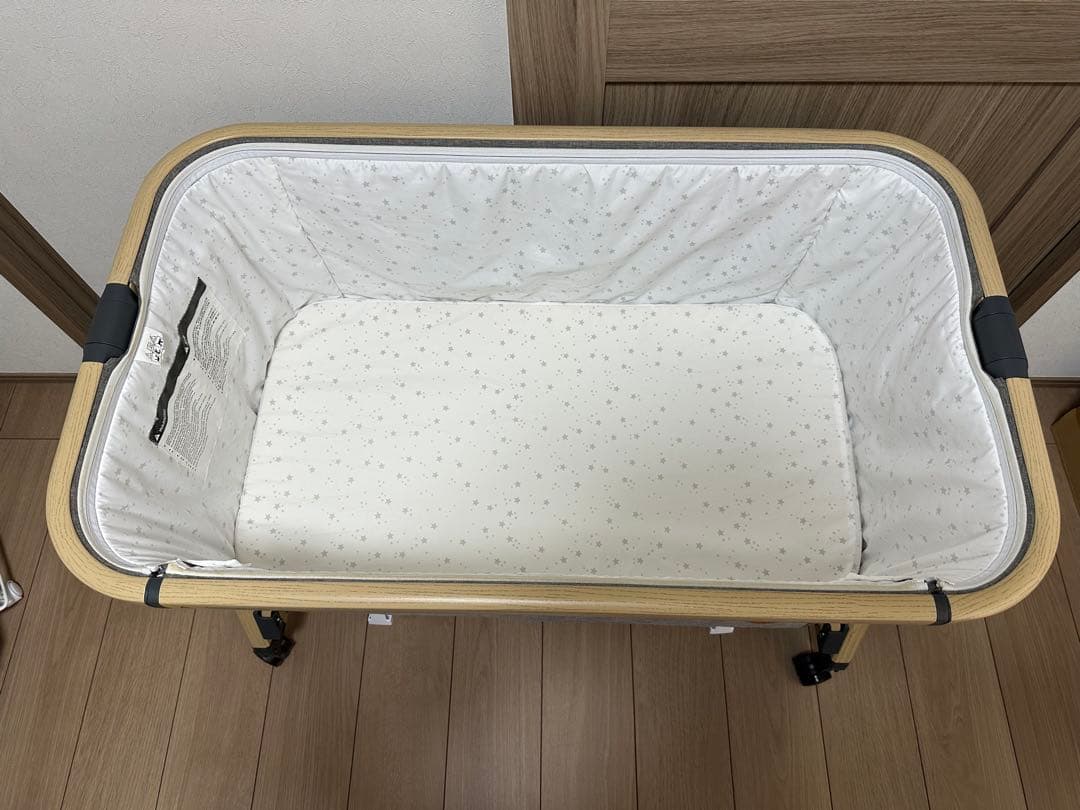 HZDMJベビーベット（持ち運び 折りたたみ)◆高さ６段階調節◆添い寝ベッド