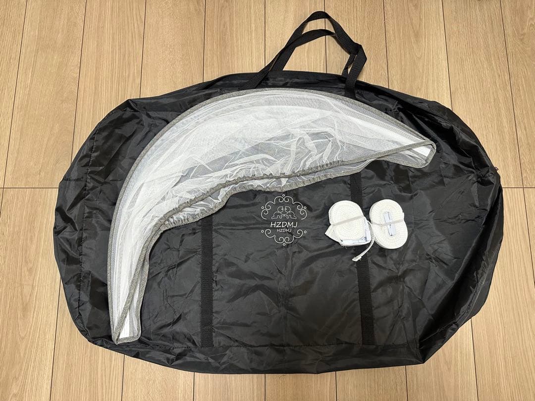 HZDMJベビーベット（持ち運び 折りたたみ)◆高さ６段階調節◆添い寝ベッド