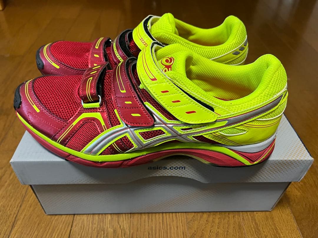 asics 野球トレーニングシューズ26.5cm 赤/黄