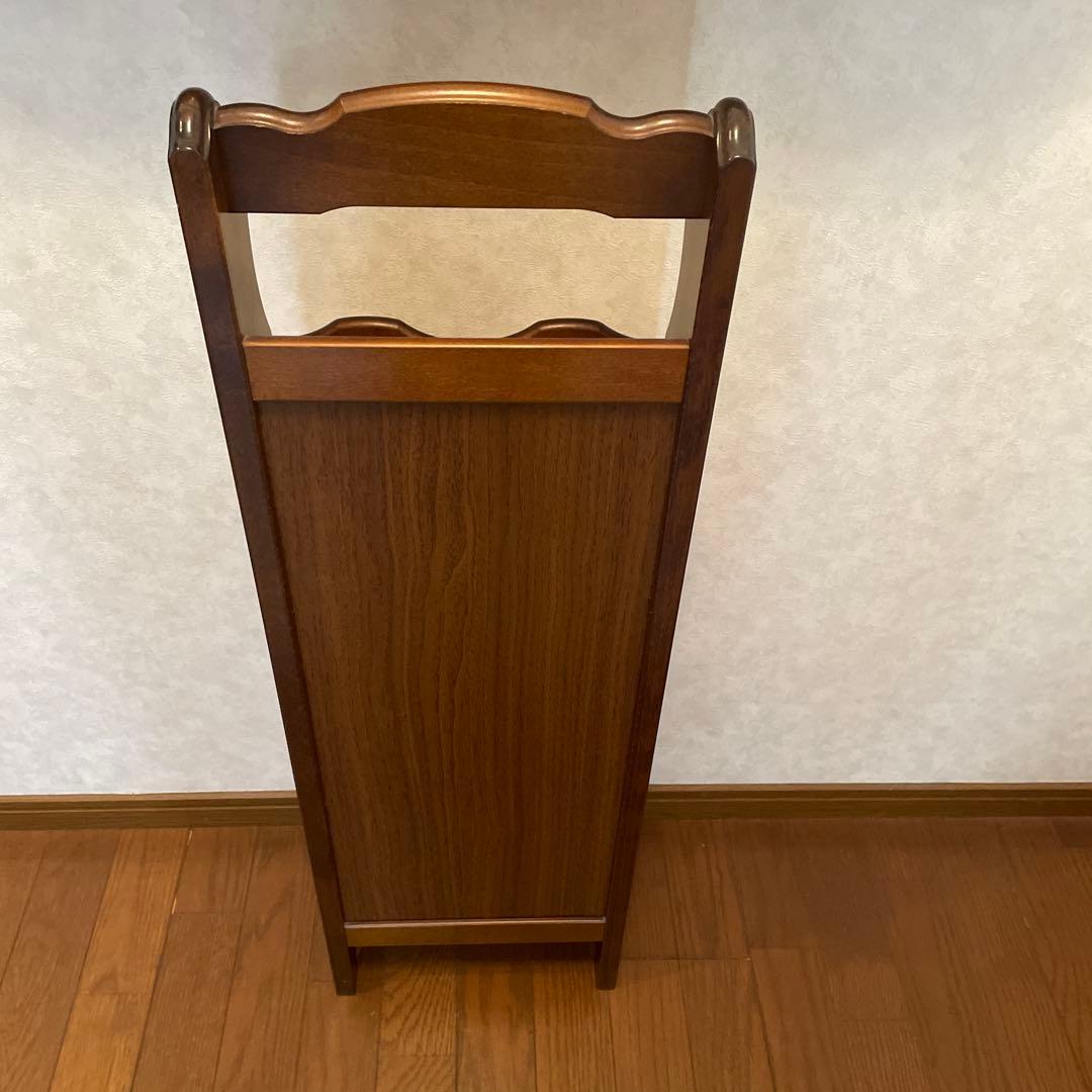 カリモク家具　コロニアルスリッパラックウォールナット　アンティーク