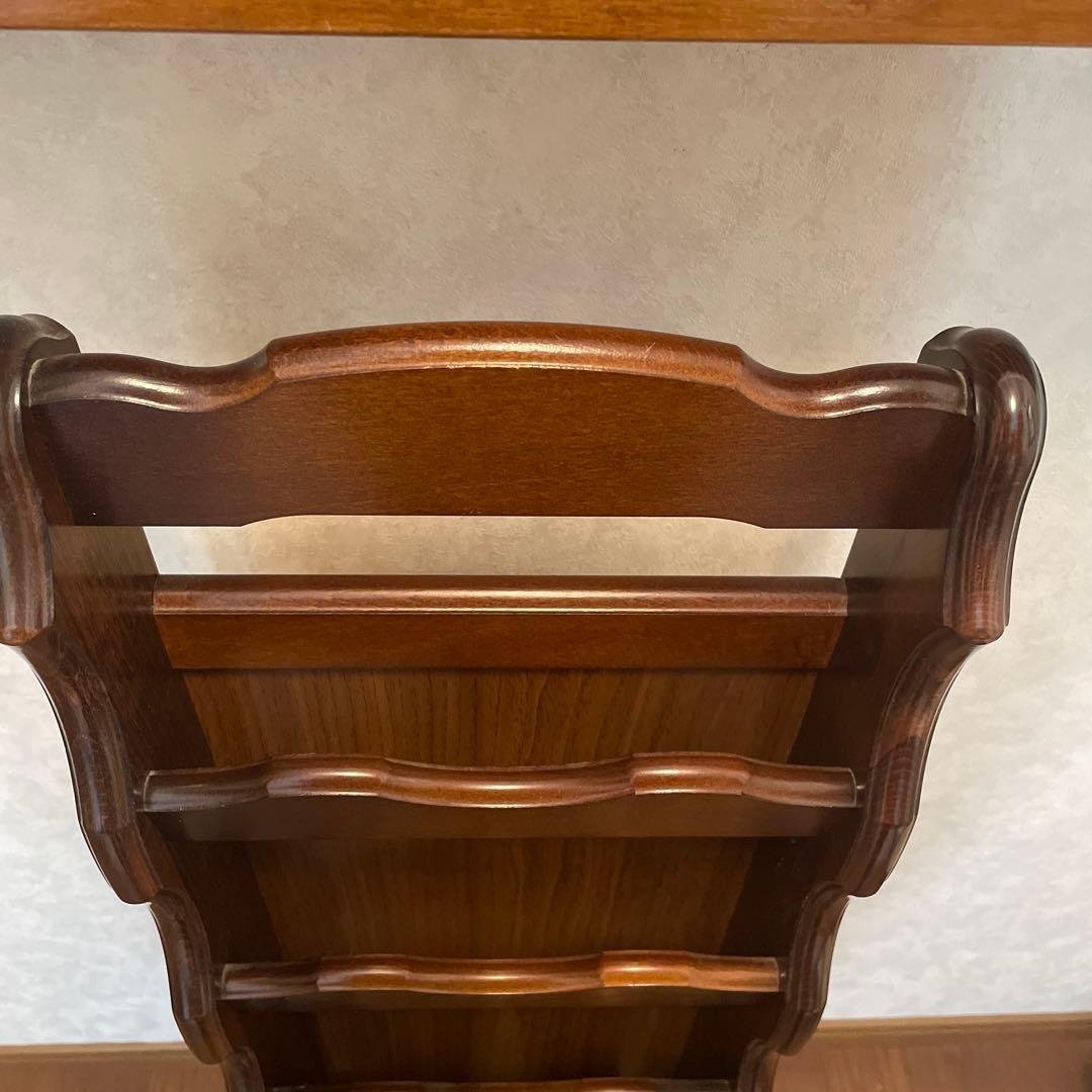 カリモク家具　コロニアルスリッパラックウォールナット　アンティーク