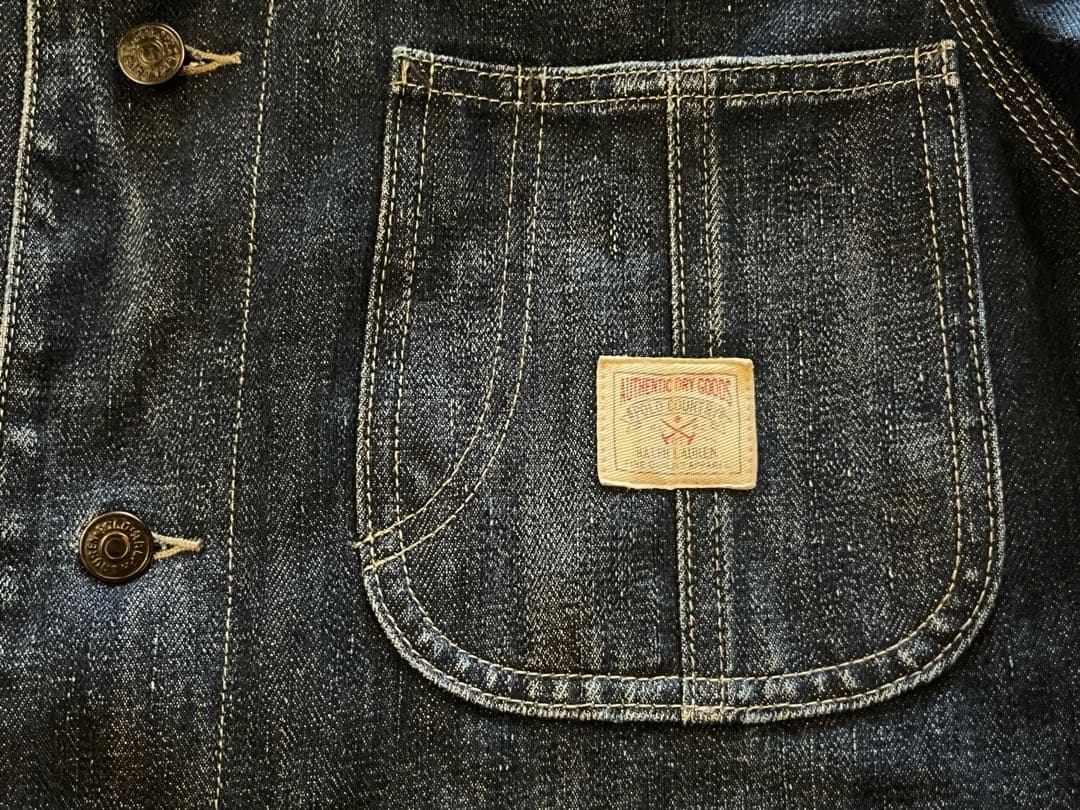 Polo Ralph Lauren デニムカバーオール フリースインナー L