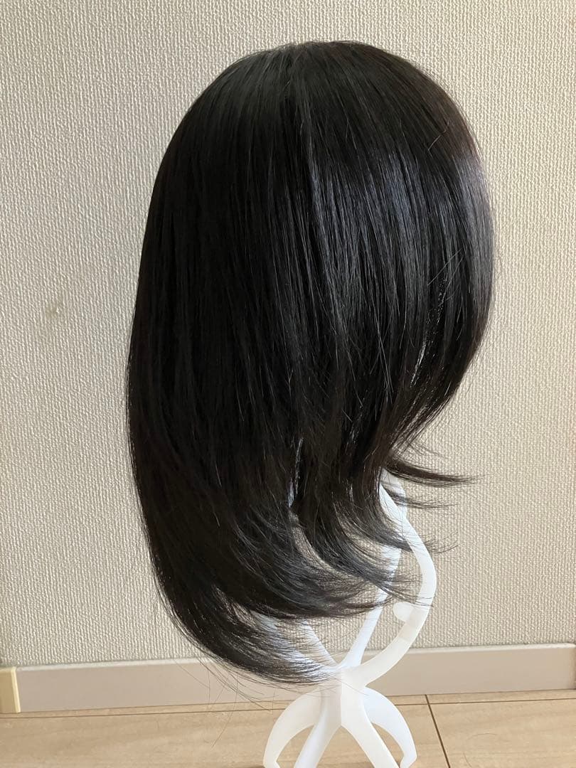 あっちパパ　人毛mix ウィッグ　シアーミディ