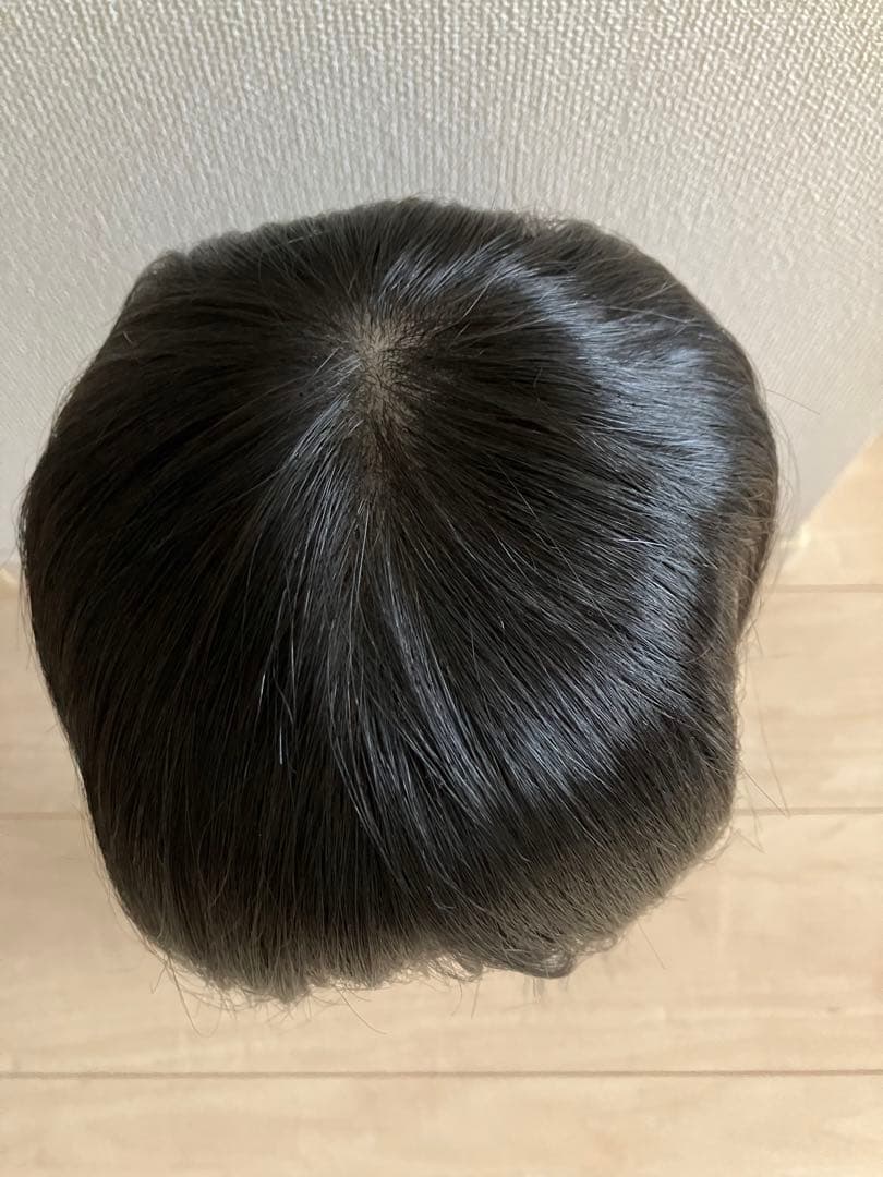 あっちパパ　人毛mix ウィッグ　シアーミディ
