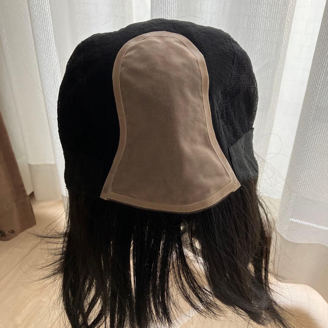 あっちパパ　人毛mix ウィッグ　シアーミディ