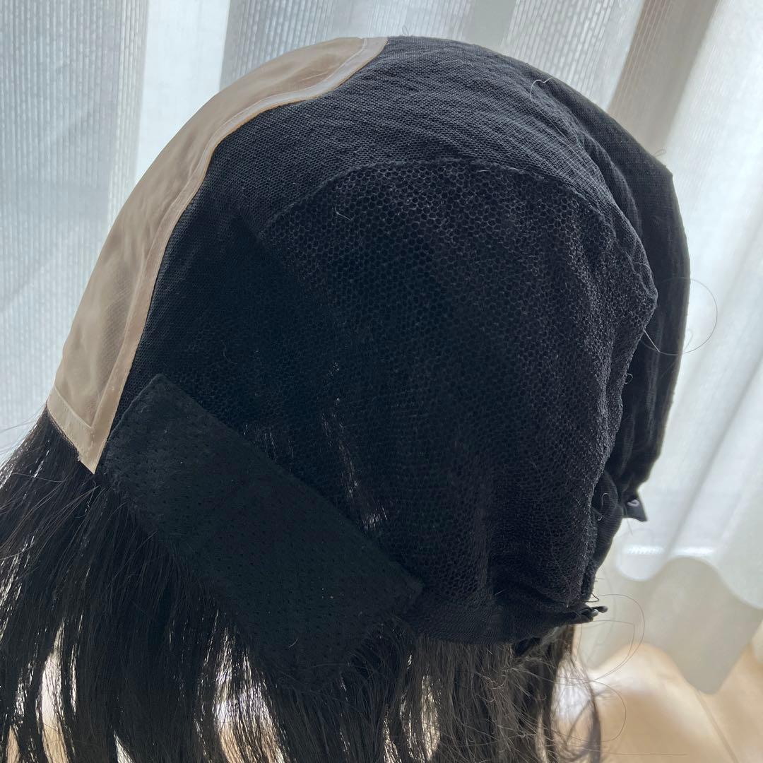 あっちパパ　人毛mix ウィッグ　シアーミディ