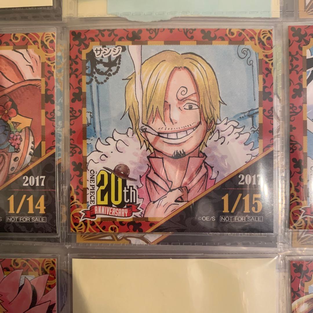 麦わらストア　限定　365日　ステッカー　2017年1月15日　サンジ　非売品