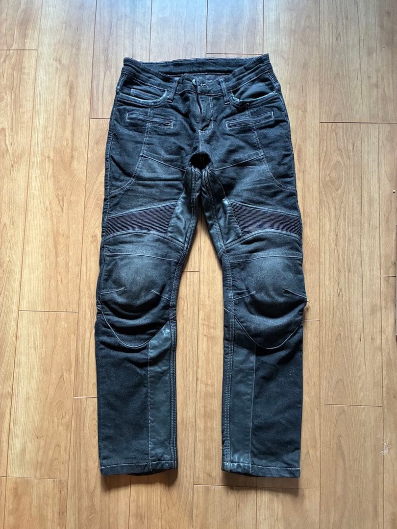 デグナー　DP-27デニム×レザーパンツ　ブラック　Mサイズ