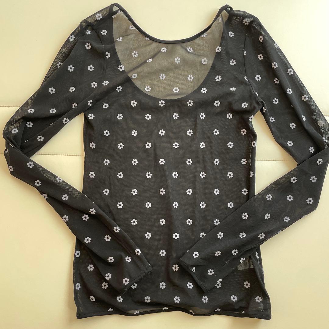 トップス HYEON sheer tops\