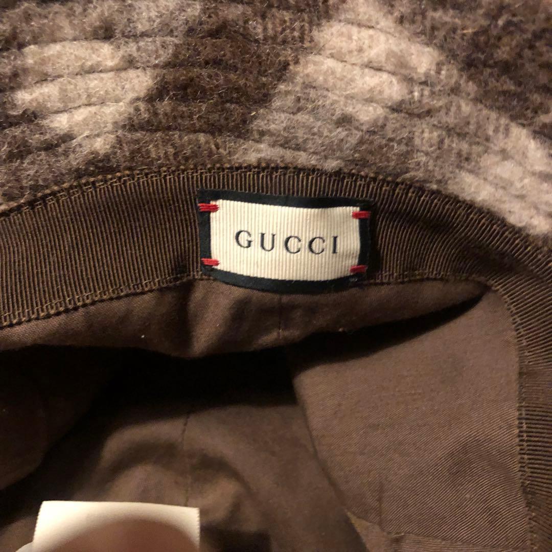 GUCCI チェック柄 バケットハット
