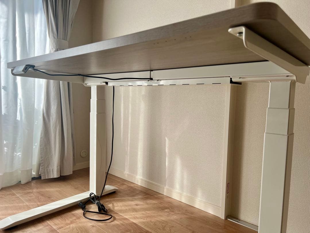 FlexiSpot 電動昇降デスク E7 Pro ホワイト脚＋天板ホワイトウッド