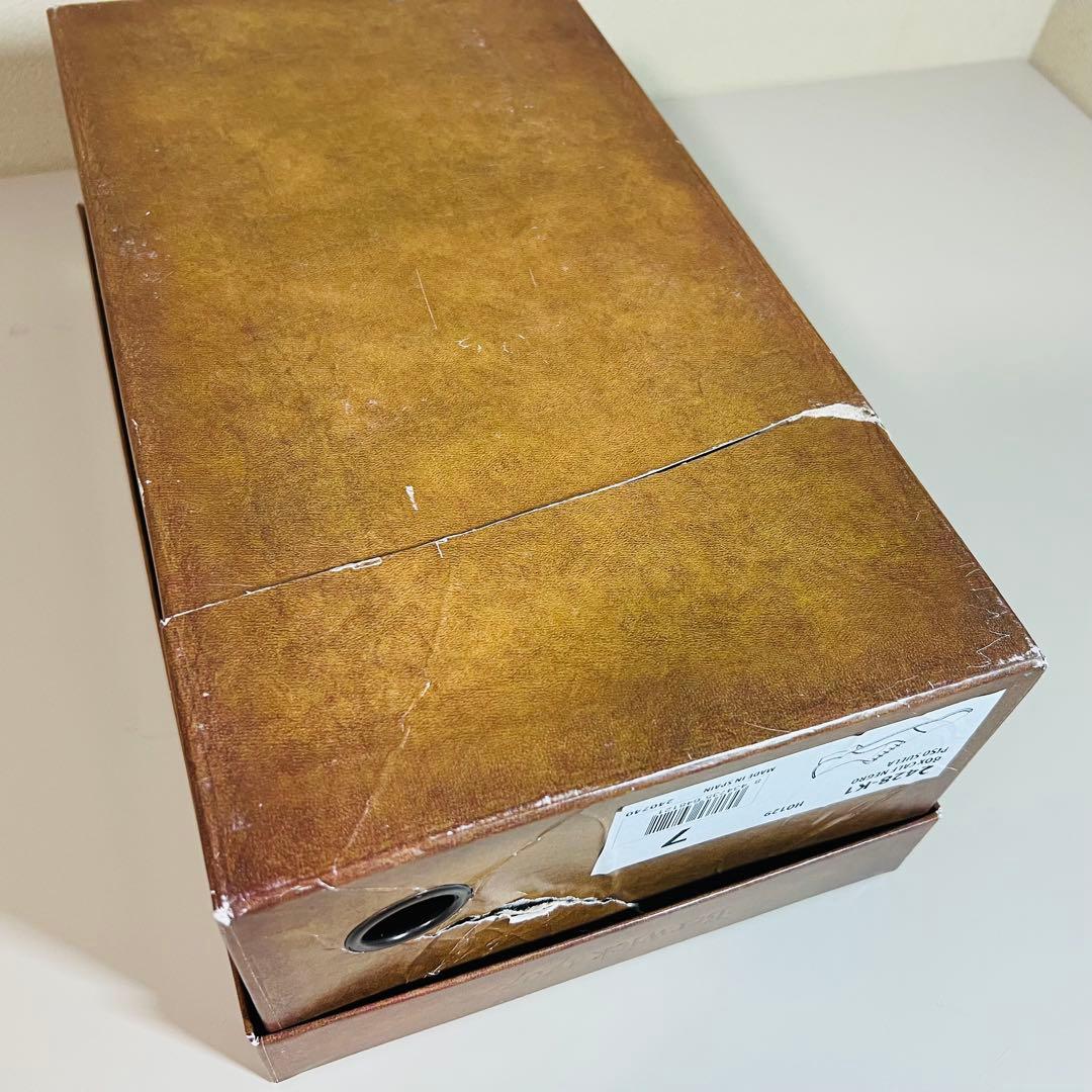 【未使用に近い】バーウィック ストレートチップ 2428 UK7 ブラック 革靴