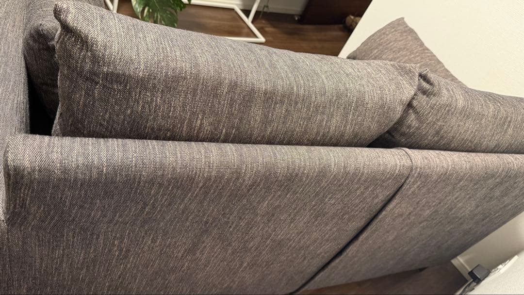 FLYMEe グレー ファブリックソファ 2人掛け