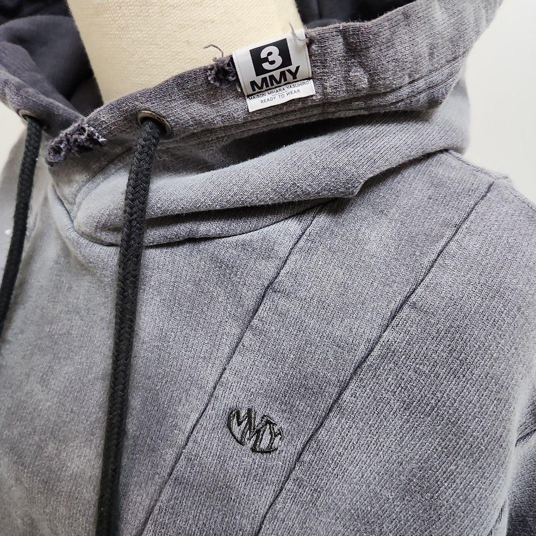 【メゾンミハラヤスヒロMMY24-25aw】クロップドパーカー/ダメージ加工36