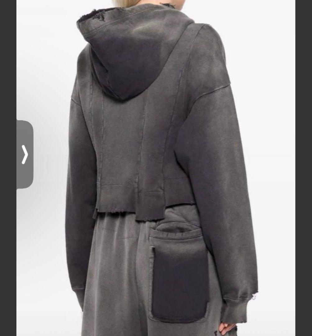 【メゾンミハラヤスヒロMMY24-25aw】クロップドパーカー/ダメージ加工36