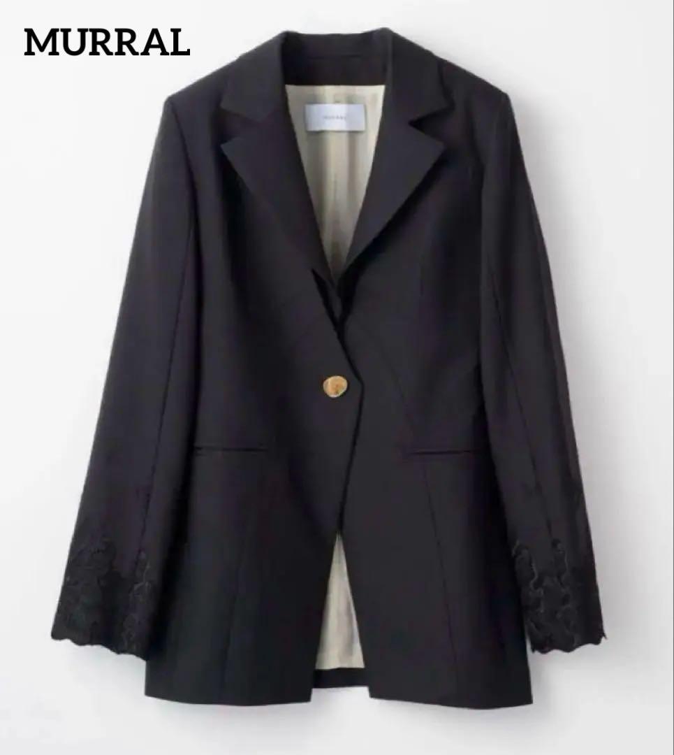 【極美品】MURRAL Morpho embroidery jacket 黒 2