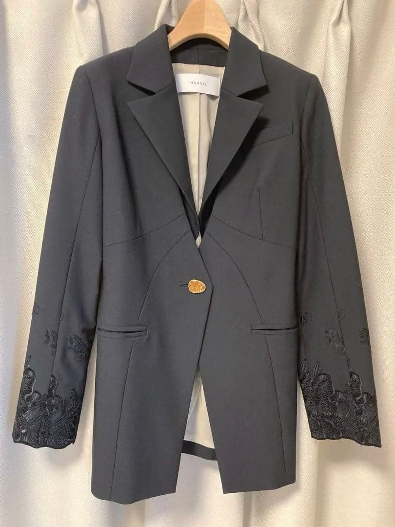 【極美品】MURRAL Morpho embroidery jacket 黒 2