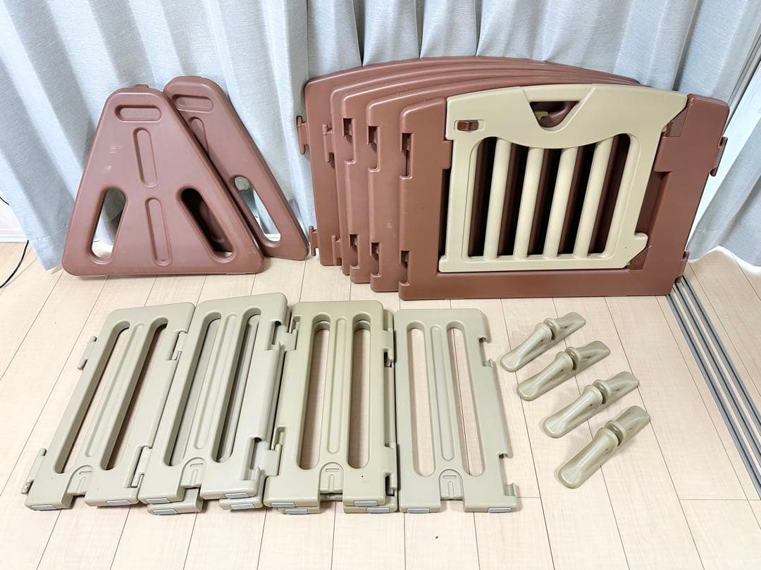 良品 日本育児 パーテーション おくだけとおせんぼ おくトビラ ブラウン