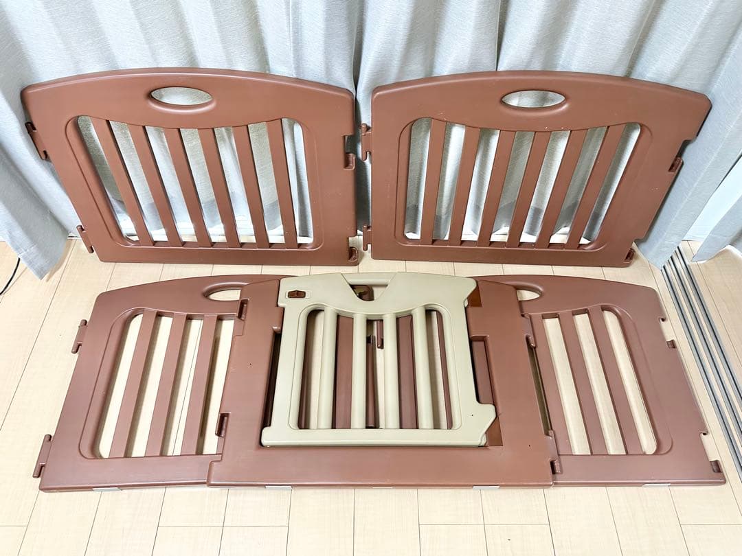 良品 日本育児 パーテーション おくだけとおせんぼ おくトビラ ブラウン