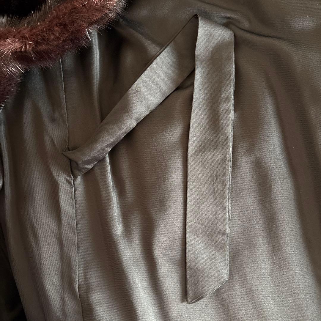 美品ゴールドサガミンクローグコート