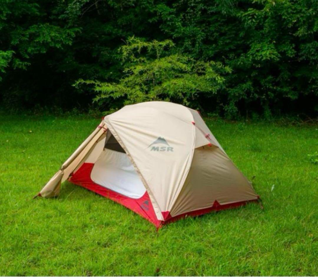 美品　MSR エリクサー2 タン　フットプリント付 ELIXIR2 テント