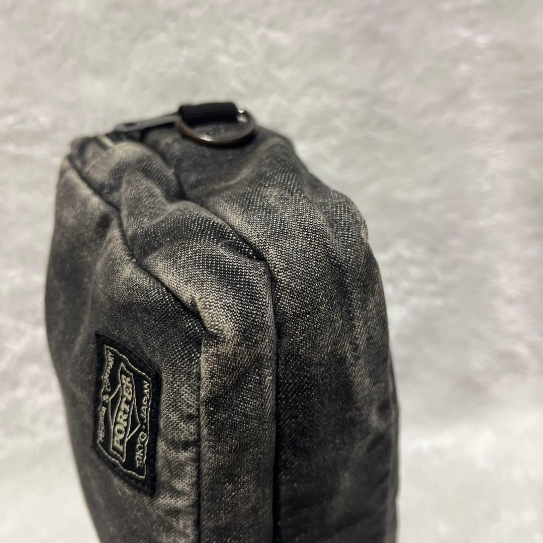 【希少・廃盤】ポーター✖︎ビームス　テヘラン ショルダーバッグ デニム2層　グレー