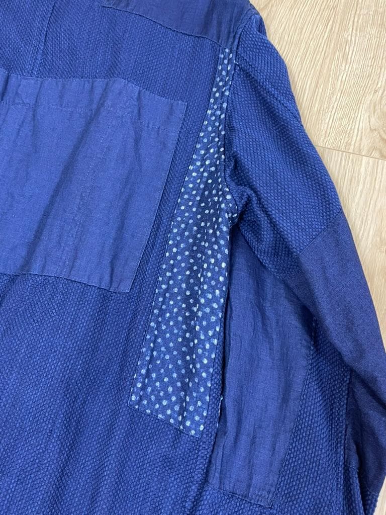 BLUE BLUEJAPANパッチワークジャケット M 新品 定価77,000円