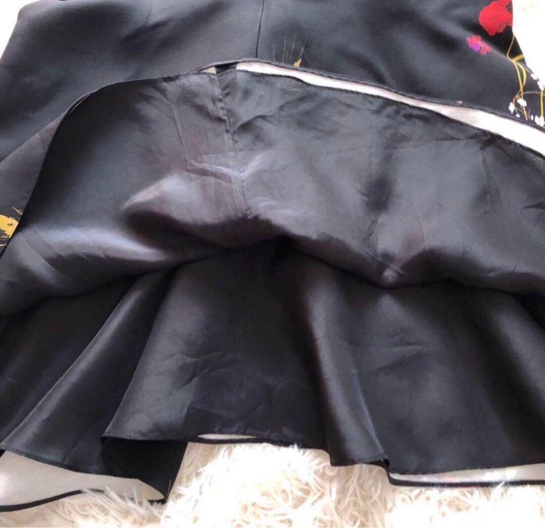 希少サイズ✨ヴァレンティノ【48】シルク混ミニドレス和柄ワンピース定価12.8万