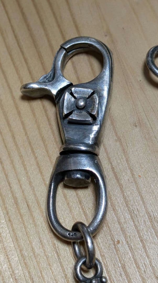 近々取り消します　シルバー925 クロスリンクウォレットチェーン